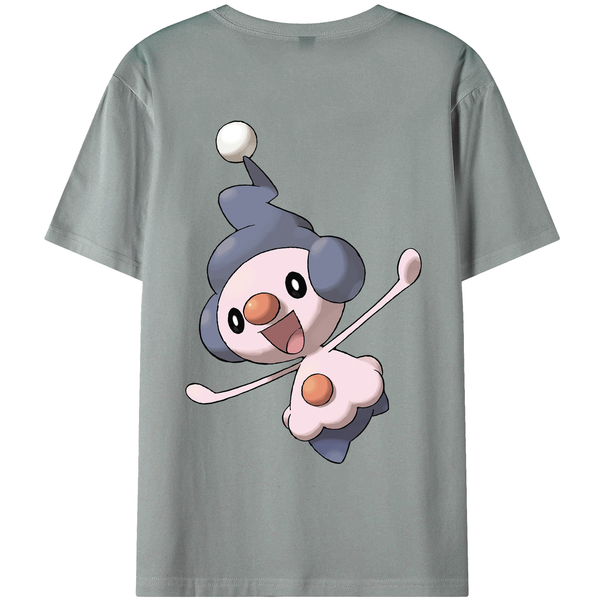 （画像用） ポケットモンスター Pokémon 綿100％ メンズ半袖Tシャツ（バックプリント） 通気性